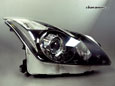 08-15 INFINITI G37 Coupe / Q60 (Skyline) — Clear LED Headlight (Color Matched - Black Obsidian)