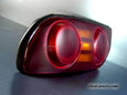 96-98 NISSAN S13 240SX (200SX / 180SX) — Kouki Hatchback Twin Ring Dual LED Tail Light (Gun-Metal Grey Finish)