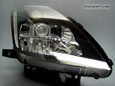 03-05 NISSAN Z33 350Z (Fairlady Z) — Clear LED Headlight (Matte-Black Finish)