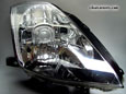 03-05 NISSAN Z33 350Z (Fairlady Z) — Clear LED Headlight (Factory Chrome Finish)