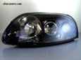 93-98 Toyota A80 Supra — EU-spec Super LED Headlight (Black Obsidian)