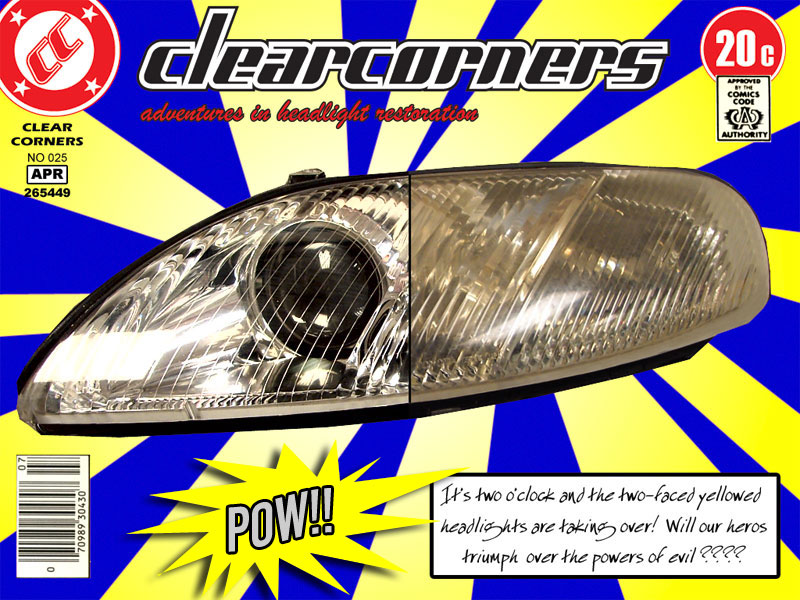 ClearCorners.Com - Yellow Headlight Restoration Project